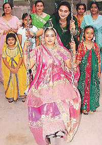 Teej being celebrated at Rajasthan Bhavan in 