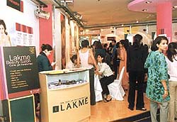 The Lakme beauty salon.