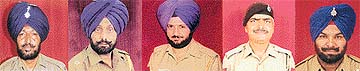 From Left: Gurdeep Singh, Sukhwant Singh, Parmjit Singh, Shish Pal, Harbans Singh