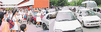 With the Administration having impounded several unregistered school buses in a drive on Friday morning, it was time for chaos