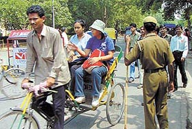 Tight security on the Delhi University campus greeted students in the Capital 