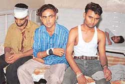 Muhammad Amzad, Lakhbir Singh and Sunil Kumar in Civil Hospital