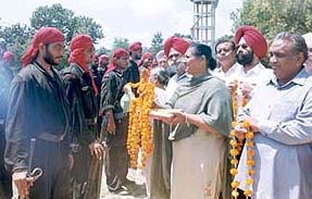 Punjab police commandoes going on poll duty to J&K