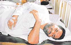 Rachpal Singh , who were injured in an alleged shootout in Bhattian