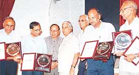 Some of the award winners at the Annual Day celebrations of the Technical Teachers Training Institute