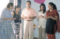 Vaastu guru Rakesh Chawla with his students