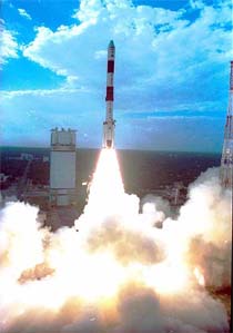 Polar satellite launch vehicle PSLV-C4, carrying an exclusive metrological satellite METSAT