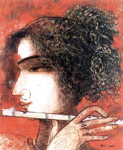 The workmanship of Asit Kumar Sarkar, Radha