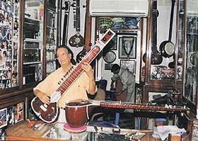 Bishan Das Sharma in his shop