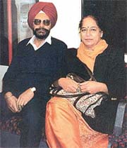 S. S. Chawla with wife Jatinder