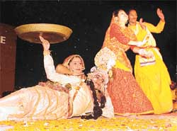 Artistes from Uttar Pradesh perform Braj ki Holi