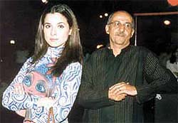 Simone Singh with ActionAid country director Harsh Mander