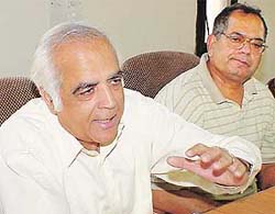 Mr Ashwini Kumar Luthra, IRS, Commissioner of Income Tax-1, Chandigarh, addresses a press conference in DAV College