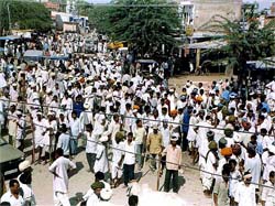 A section of crowd 