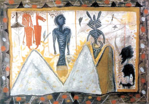 The canvases of R. B. Bhaskaran, Still Life and Life.