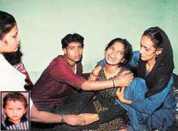 Grieving mother of Daljit , who was crushed under a tractor in Hallo Majra village 