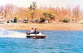 Water sports at Dudhni are a major attraction