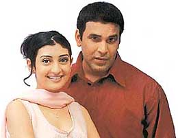 Sheikh with co-star in Virasat: Star in demand