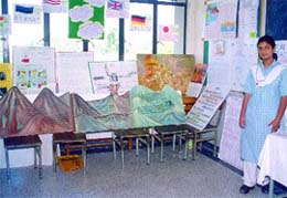 The literary works exhibited at Sadhu Vaswani International School for Girls