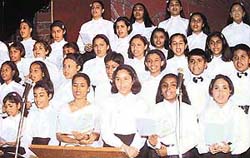 Thanksgiving ceremony in progress at a function held to mark the conclusion of celebrations of 25 years of existence at St Annes Convent School