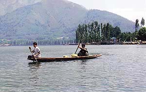 Despite the turmoil in Kashmir, the lake remains a tranquil & cheerful spot