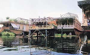 There are few takers for the cozy houseboats 