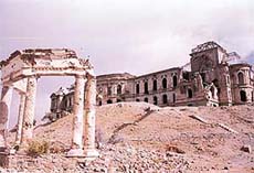 The remains of Darul Aman that was once the Kings secretariat and palace