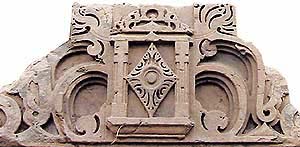 An excavated piece of the sanctum sanctorum of a temple 