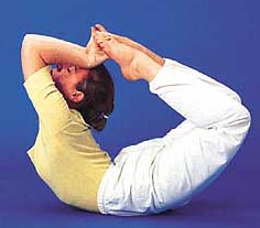 Dhanurasana helps to regenerate the digestive system