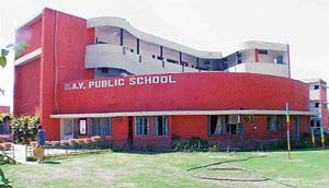 A view of the DAV Public School, Sector-8, Chandigarh.