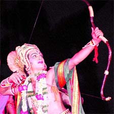 A scene from the dance drama Ram, organised by Shriram Bhartiya Kala Kendra