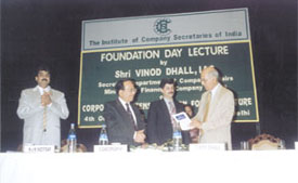 The Institute of Company Secretaries of India celebrated its foundation day