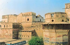 The side view of Qila Mubarak in Faridkot