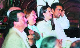 We are family: In-laws-to-be Randhir Kapoor, Babita and Karisma share a light moment