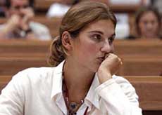 A delegate during the eighth session of the conference of parties to United Nations Framework Convention on Climate Change (UNFCCC) at Vigyan Bhavan in New Delhi