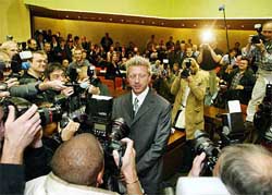 Former German tennis star Boris Becker