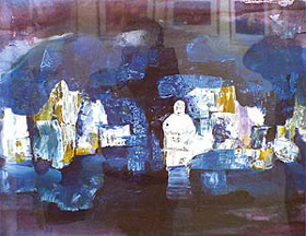 One of Ravinder Sharmas creations currently on display at Art Folio, Sector 9