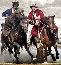 Afghans play buzkashi in Kabul 