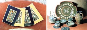 Glittering artifacts.