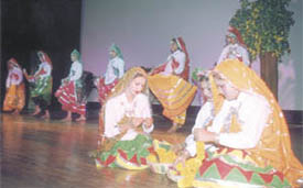 DPPS children performing a dance on the Foundation Day of the school