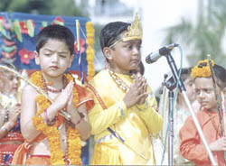 Heritage students present a cultural show to celebrate Divali