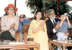 Shehnaz Kohli, Priyadarshini Gaekwad Scindia and the Chief Guest, Prince Sangramsinh Pratapsinh Gaekwad