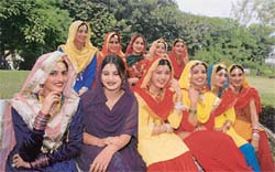 Participants for the Miss World Punjaban contest in Ludhiana