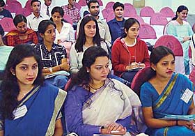 Participants at the three-day workshop on The patterns in Civil Services Examination: emerging challenges in the era of globalisation in Chandigarh 