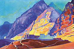 A painting of the ‘Himalayan Series’ by Nicholai Konstantinovitch Roerich to be auctioned on November 20