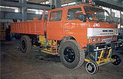 The rail-cum-road vehicle