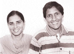 Paramjit Kaur (left) and Sukhwinder Kaur