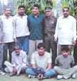 The kidnappers were produced before the media