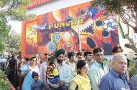The crowd at Punjab Pavilion
