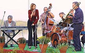 Members of Lydia van Dam group from the Netherlands present a jazz concert under the aegis of the ICCR at Lake Club